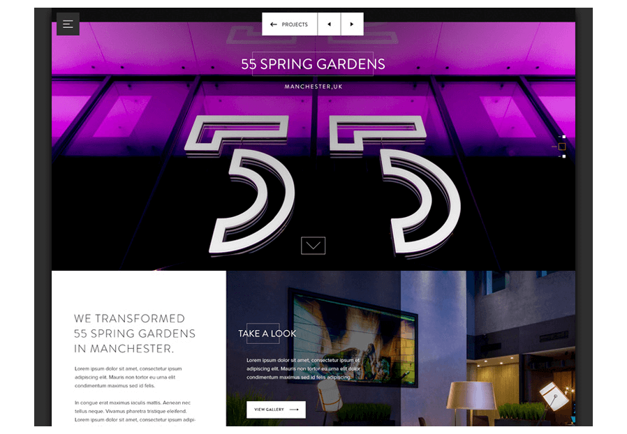Wakurzza created the website for construction company ARCO to present their services